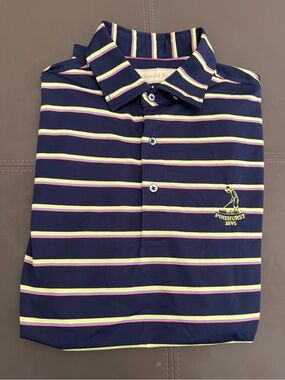 Donald Ross Golf Polo Medium Men’s Pinehurst Logo